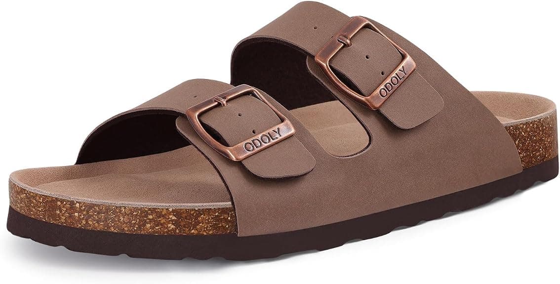 ODOLY Cork Footbed Slide Sandals